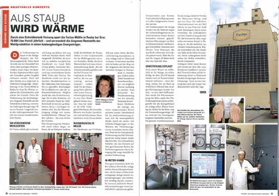 Zeitungsartikel Biomasseanlage Getreidestaub